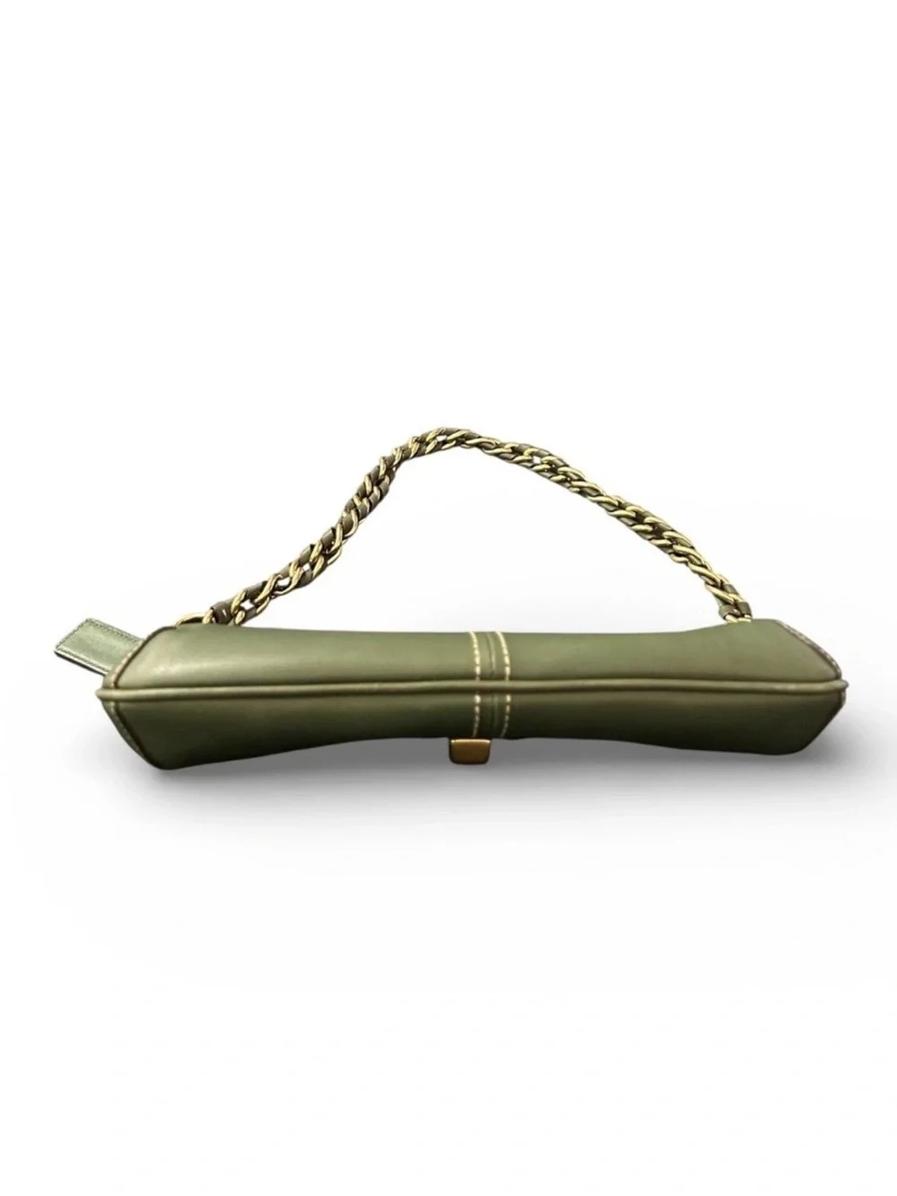 Coach Bridget Shoulder Bag/Clutch, Green Leather, Brass Hardware *Rare* 2009 EUC